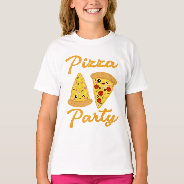Pizza Party T Shirt (Framsida)