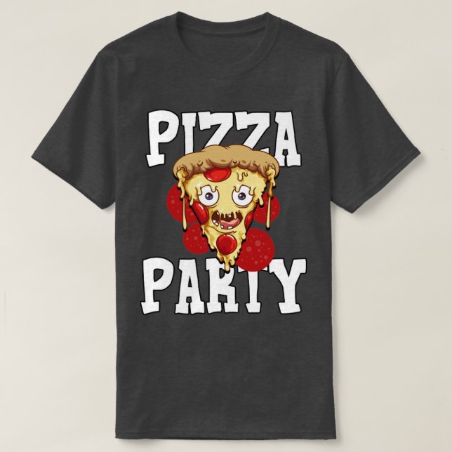 Pizza Party T Shirt (Design framsida)