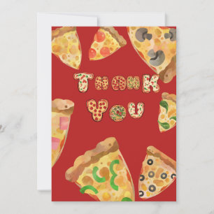 Pizza Party - tackkort