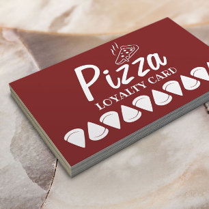 Pizza Pasta Restaurant Loyalty Card Lojalitetskort