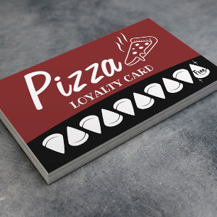 Pizza Pasta Restaurant Loyalty Slår Lojalitetskort