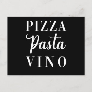 Pizza Pasta Vino Vykort