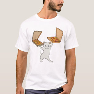 Pizza Paws Katt Jugglar Pajer T Shirt