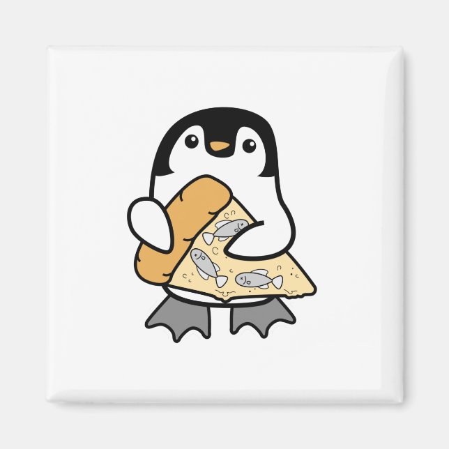 Pizza Penguin Magnet (Framsidan)