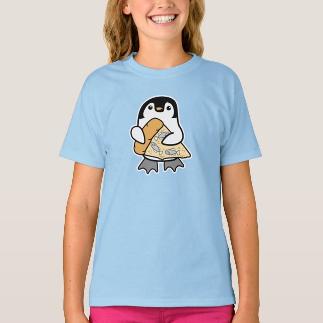 Pizza Penguin T Shirt (Framsida)