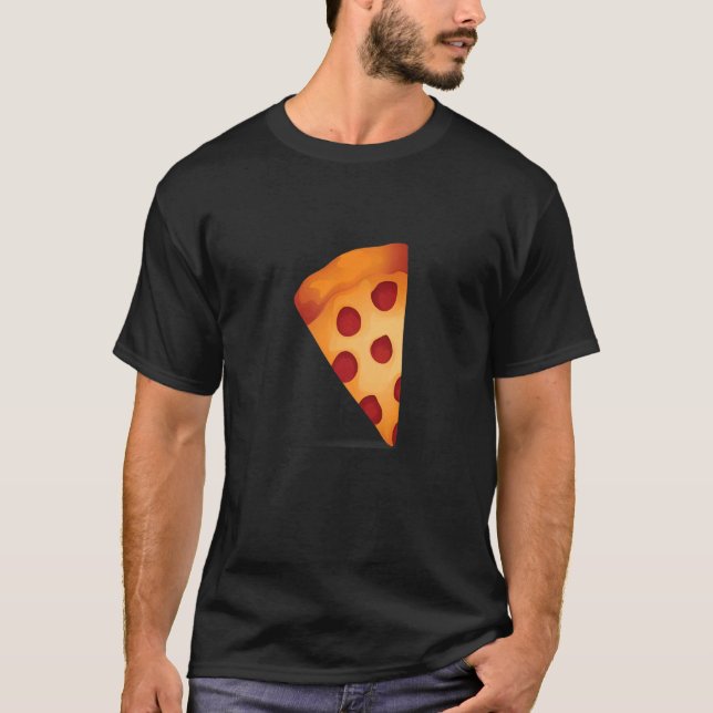 Pizza Pepperoni-segment av ost som toppats med pep T Shirt (Framsida)