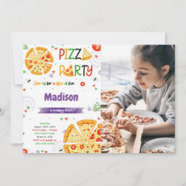 Pizza Photo-inbjudan Inbjudningar