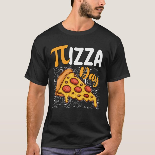 Pizza Pi-dagen Matematik Matematik Älskare T Shirt (Framsida)