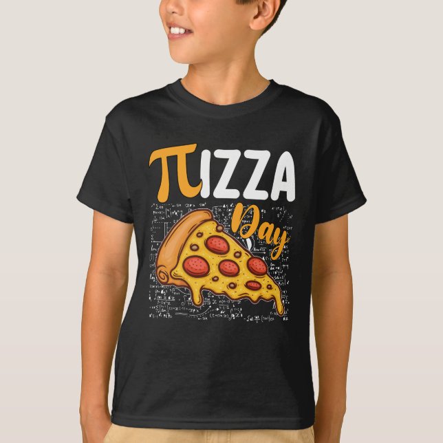 Pizza Pi-dagen Matematik Matematik Älskare T Shirt (Framsida)