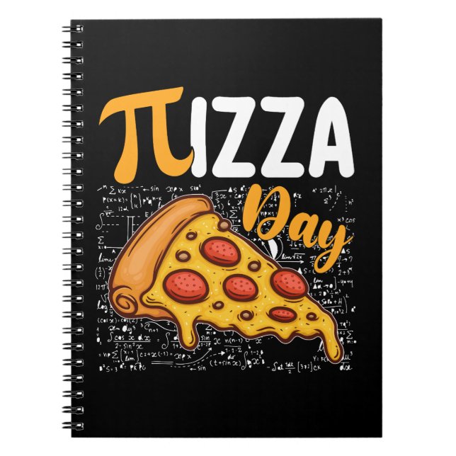 Pizza Pi-dagen Matte Matematik Älskare Anteckningsbok (Framsidan)
