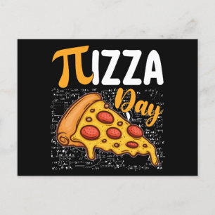 Pizza Pi Day Math Mathematics Älskare Vykort