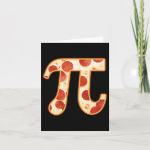Pizza Pi Day Nerd Geek Italienska Thanksgivingen H Kort
