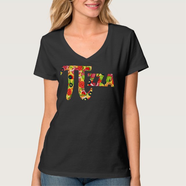 Pizza Pi Funny Pi Day Funny Pizza Pi 1 T Shirt (Framsida)