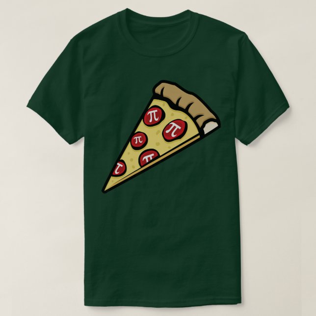 Pizza Pi Funny Pizza Paj med Pi Toppings Math 224 T Shirt (Design framsida)