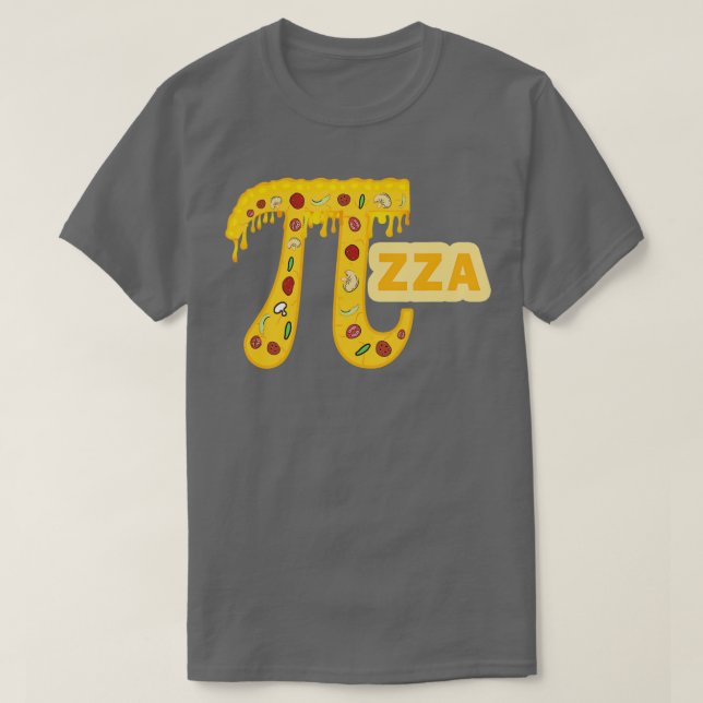 Pizza Pi Math Älskare skollärare Student T Shirt (Design framsida)