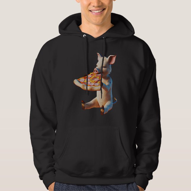 Pizza Pig Hoodie (Framsida)
