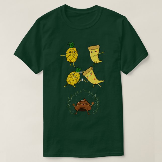 Pizza Pineapple Fusion Hawaii T Shirt (Design framsida)