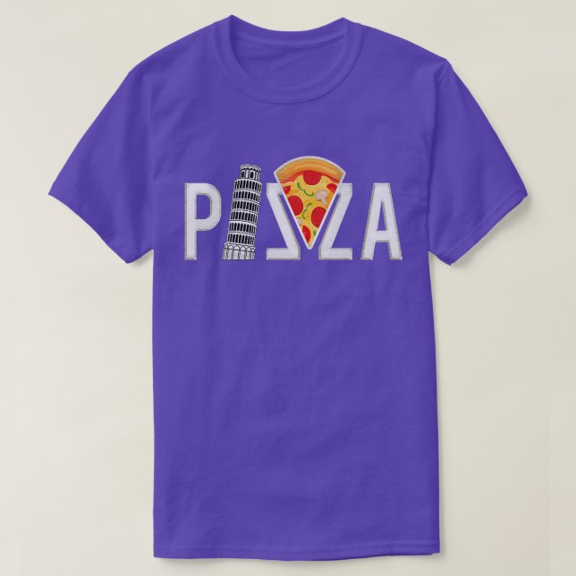 Pizza Pisa Torn, roligt T Shirt (Design framsida)