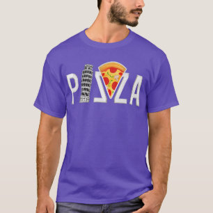Pizza Pisa Torn, roligt T Shirt