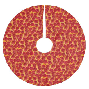 pizza pizza julafton julgran skirt julgransmatta borstad polyester