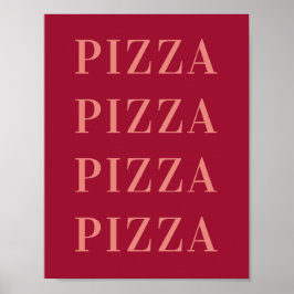 Pizza Pizza Väggkonst, Soveromsaffisch, Lägenhet Poster