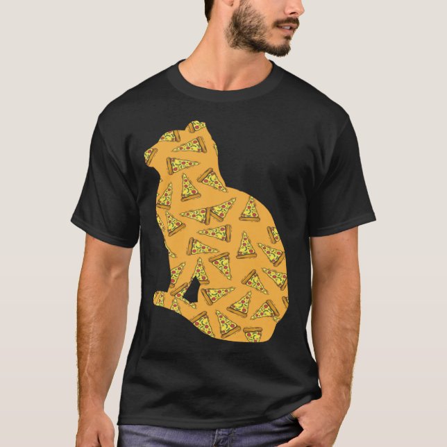 Pizza  Pizzaiolo Pizza Cat T Shirt (Framsida)
