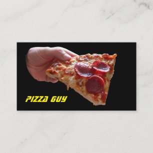 Pizza-pizzaleveransservice som pizza taxi taxi visitkort