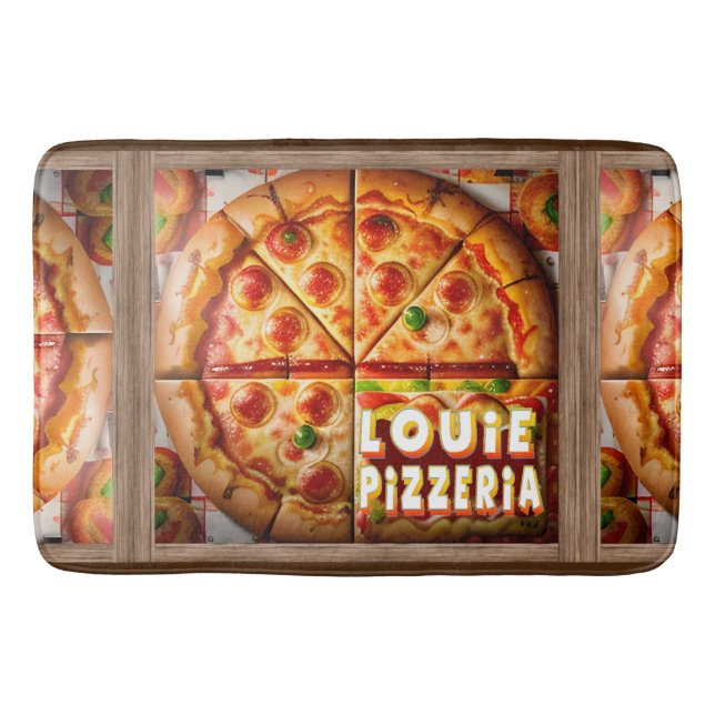 Pizza Pizzeria Design Badrumsmatta (Framsidan)