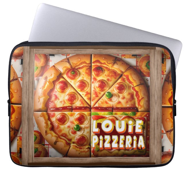 Pizza Pizzeria Design Laptop Fodral (Framsidan)