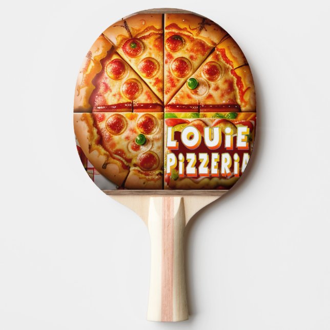 Pizza Pizzeria Design Pingisracket (Framsidan)