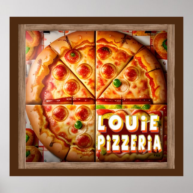 Pizza Pizzeria Design Poster (Framsidan)