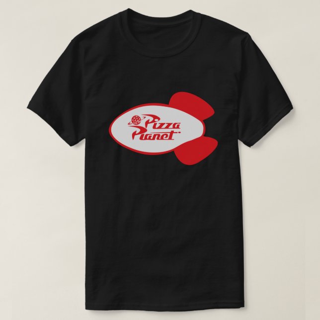 Pizza Planet Rocket Logotyp .png T Shirt (Design framsida)