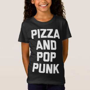 Pizza & Pop Punk som säger musikband Pop Punk T Shirt