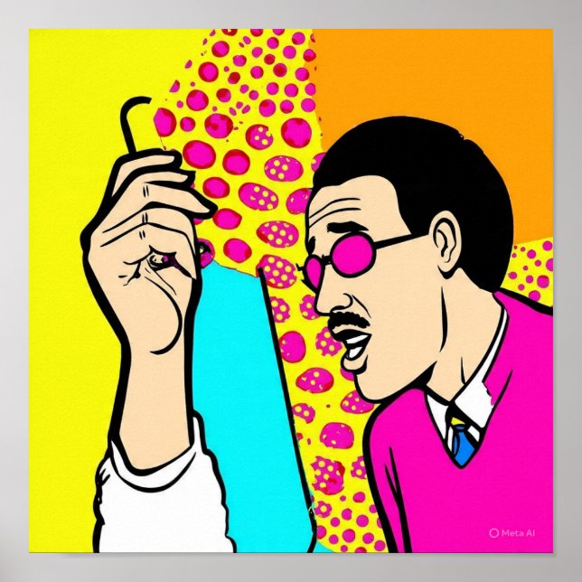 Pizza Porträtt Poster (Framsidan)