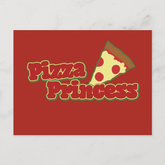 Pizza Prinsessa Vykort (Framsida)