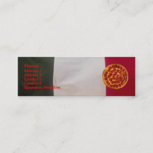 Pizza-profilkort Mini Visitkort