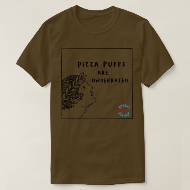 Pizza Puffs underskattade premium T Shirt (Design framsida)