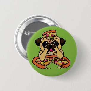 Pizza Pug-knappar Knapp