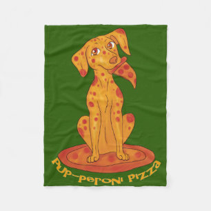 Pizza Puppy Fleecefilt