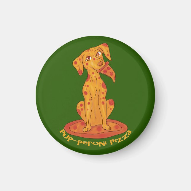 Pizza Puppy Magnet (Framsidan)