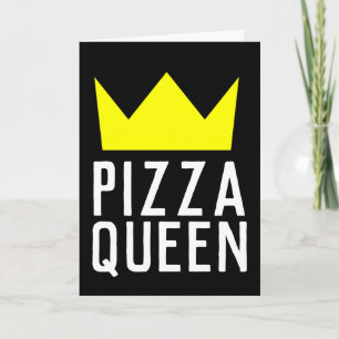 PIZZA QUEEN BIRTHDAY, LÄMPLIG FÖR FRAMSTÄLLNING KORT