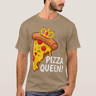 Pizza Queen Cute Pizza Älskare Junk Food Squad Fun T Shirt