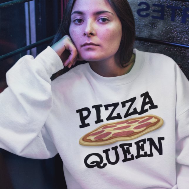 PIZZA QUEEN DAM FUNNY T-shirts (Skapare uppladdad)