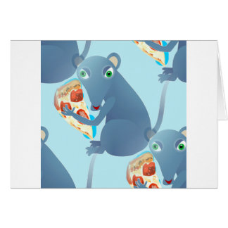 pizza råtta hälsningskort