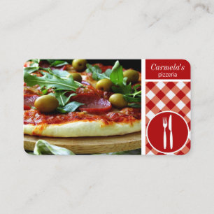 pizza restaurang-affärskort visitkort