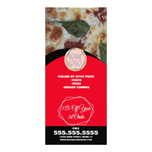 Pizza Restaurang Lunch Specials Business B Reklamkort