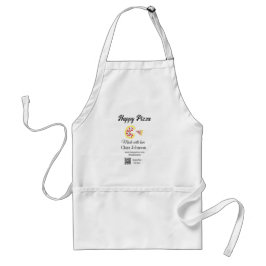 Pizza restaurant cafe pizzeria scan QR code order  Förkläde