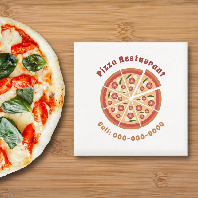 Pizza Restaurant Pappersservett (Pizza Napkin)