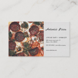 Pizza Restaurant Visitkort