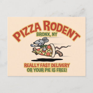Pizza Rodent Vykort